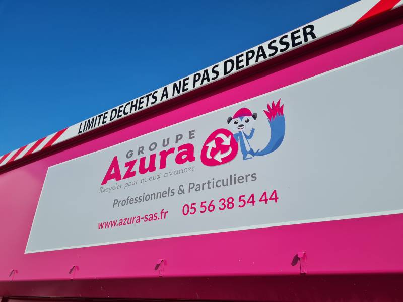 Entreprise de location de bennes roses pour particuliers près de Bordeaux