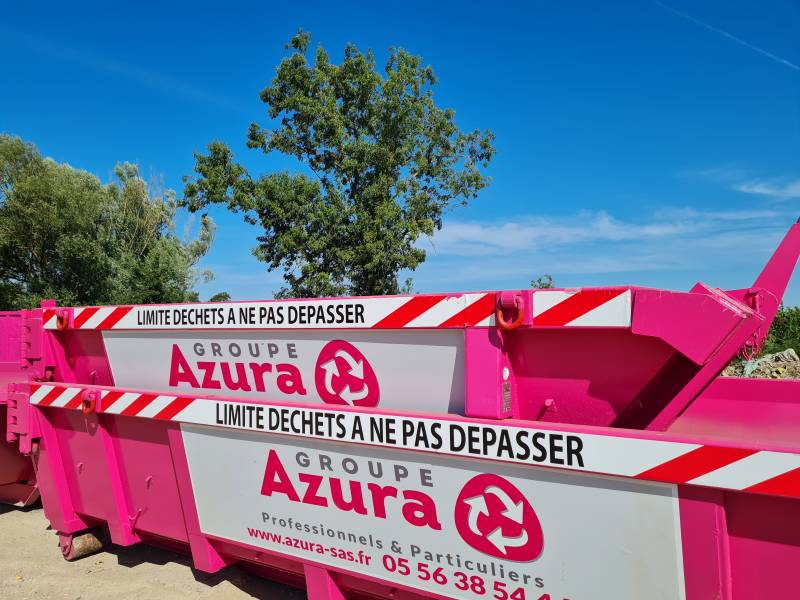 Louer une benne rose pour un chantier en Gironde